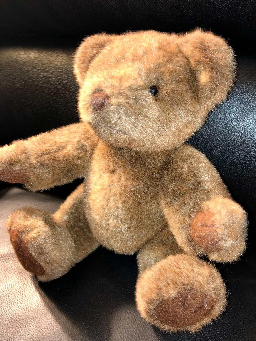 Vintage Barrington brown teddy bear made by Russ Berrie